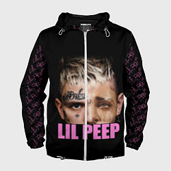 Ветровка с капюшоном мужская Lil Peep, цвет: 3D-белый