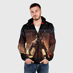 Ветровка с капюшоном мужская Sekiro shadows die twice, цвет: 3D-черный — фото 2