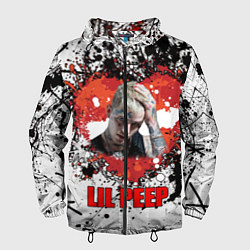 Ветровка с капюшоном мужская Lil Peep, цвет: 3D-черный