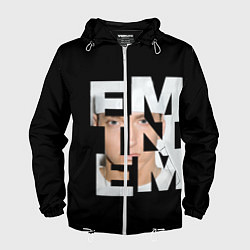 Ветровка с капюшоном мужская Eminem, цвет: 3D-белый
