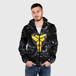 Ветровка с капюшоном мужская Los Angeles LakersKobe Bryan, цвет: 3D-черный — фото 2