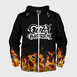 Ветровка с капюшоном мужская Ozzy Osbourne, цвет: 3D-белый