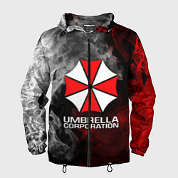 Ветровка с капюшоном мужская UMBRELLA CORP, цвет: 3D-черный