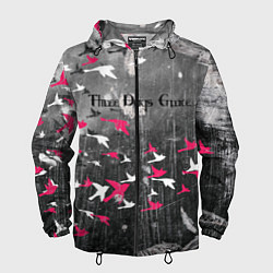 Ветровка с капюшоном мужская Three Days Grace art, цвет: 3D-черный