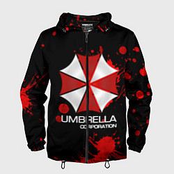 Ветровка с капюшоном мужская UMBRELLA CORP, цвет: 3D-черный