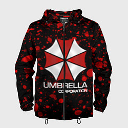 Ветровка с капюшоном мужская UMBRELLA CORP, цвет: 3D-черный