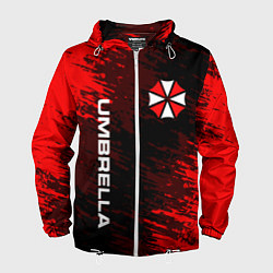 Ветровка с капюшоном мужская UMBRELLA CORPORATION, цвет: 3D-белый