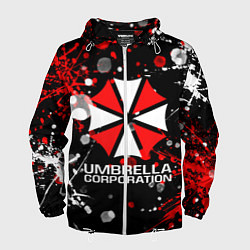 Ветровка с капюшоном мужская UMBRELLA CORPORATION, цвет: 3D-белый