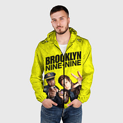 Ветровка с капюшоном мужская Brooklyn Nine-Nine, цвет: 3D-черный — фото 2