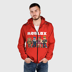 Ветровка с капюшоном мужская ROBLOX, цвет: 3D-черный — фото 2