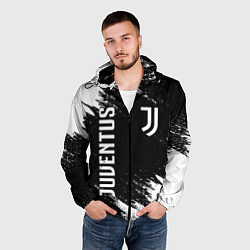 Ветровка с капюшоном мужская JUVENTUS, цвет: 3D-черный — фото 2