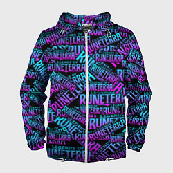 Ветровка с капюшоном мужская Legends of Runeterra, цвет: 3D-белый