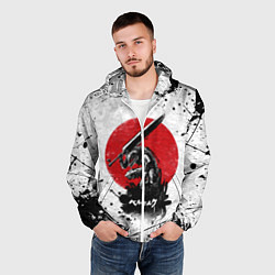 Ветровка с капюшоном мужская BERSERK, цвет: 3D-белый — фото 2