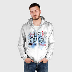Ветровка с капюшоном мужская LIFE IS STRANGE, цвет: 3D-белый — фото 2