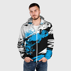 Ветровка с капюшоном мужская Bona Fide, цвет: 3D-белый — фото 2