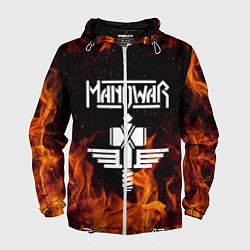 Ветровка с капюшоном мужская Manowar, цвет: 3D-белый