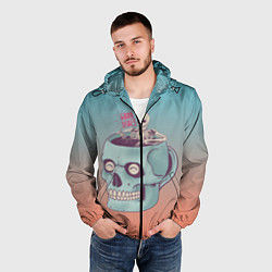 Ветровка с капюшоном мужская Good Viber, цвет: 3D-черный — фото 2