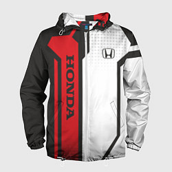 Ветровка с капюшоном мужская Honda Driver team, цвет: 3D-белый