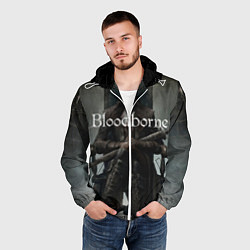 Ветровка с капюшоном мужская Bloodborne, цвет: 3D-белый — фото 2