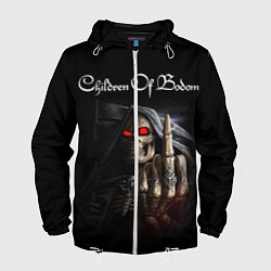Ветровка с капюшоном мужская Children of Bodom 9, цвет: 3D-белый