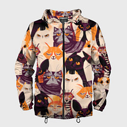 Мужская ветровка КОТИКИ