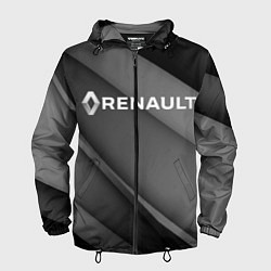 Ветровка с капюшоном мужская RENAULT, цвет: 3D-черный