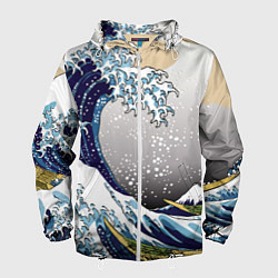 Мужская ветровка The great wave off kanagawa