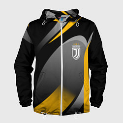Ветровка с капюшоном мужская Juventus Uniform, цвет: 3D-белый