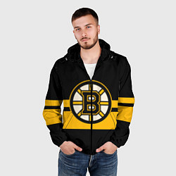 Ветровка с капюшоном мужская BOSTON BRUINS NHL, цвет: 3D-черный — фото 2