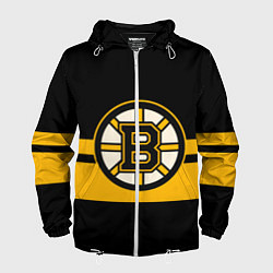 Ветровка с капюшоном мужская BOSTON BRUINS NHL, цвет: 3D-белый