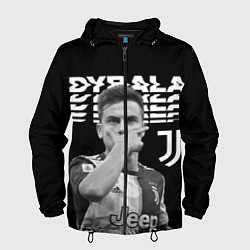 Ветровка с капюшоном мужская Paulo Dybala, цвет: 3D-черный