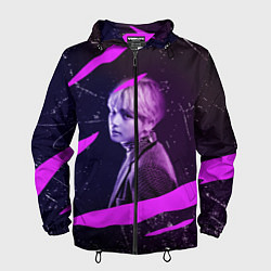 Ветровка с капюшоном мужская BTS, цвет: 3D-черный