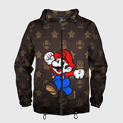 Ветровка с капюшоном мужская Mario, цвет: 3D-черный