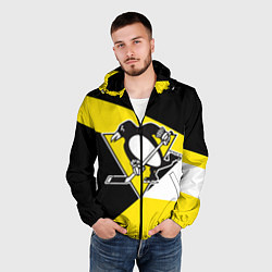 Ветровка с капюшоном мужская Pittsburgh Penguins Exclusive, цвет: 3D-черный — фото 2