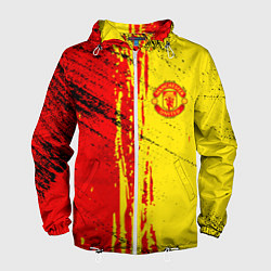 Ветровка с капюшоном мужская Manchester United Дьяволы, цвет: 3D-белый