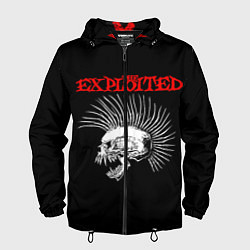 Ветровка с капюшоном мужская The Exploited, цвет: 3D-черный