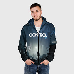 Ветровка с капюшоном мужская Control Контрол, цвет: 3D-черный — фото 2