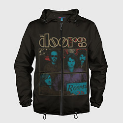 Ветровка с капюшоном мужская The Doors, цвет: 3D-черный