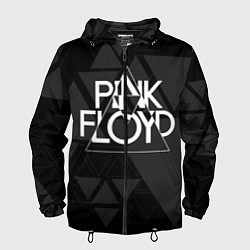 Ветровка с капюшоном мужская Pink Floyd, цвет: 3D-черный