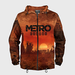 Ветровка с капюшоном мужская Metro Exodus, цвет: 3D-черный