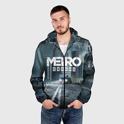 Ветровка с капюшоном мужская Metro Exodus, цвет: 3D-черный — фото 2