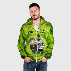 Ветровка с капюшоном мужская Репер - OG Buda, цвет: 3D-белый — фото 2