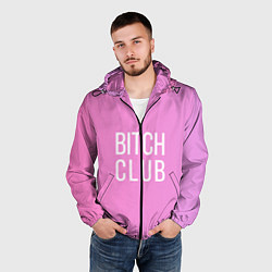 Ветровка с капюшоном мужская Bitch club, цвет: 3D-черный — фото 2