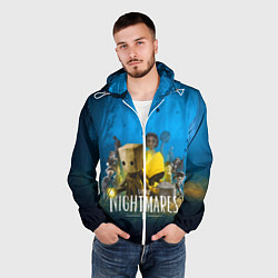 Ветровка с капюшоном мужская LITTLE NIGHTMARES 2, цвет: 3D-белый — фото 2