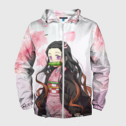 Ветровка с капюшоном мужская НЕЗУКА NEZUKO, цвет: 3D-белый