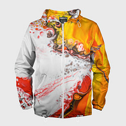 Мужская ветровка Рисунок желтой краской