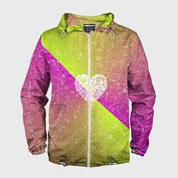 Ветровка с капюшоном мужская Воздушный Шарик АПВ 158ЛФ, цвет: 3D-белый