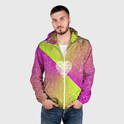 Ветровка с капюшоном мужская Воздушный Шарик АПВ 158ЛФ, цвет: 3D-белый — фото 2