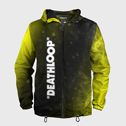 Ветровка с капюшоном мужская Deathloop - Огонь, цвет: 3D-черный