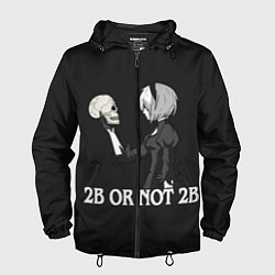 Ветровка с капюшоном мужская 2B OR NOT 2B, цвет: 3D-черный